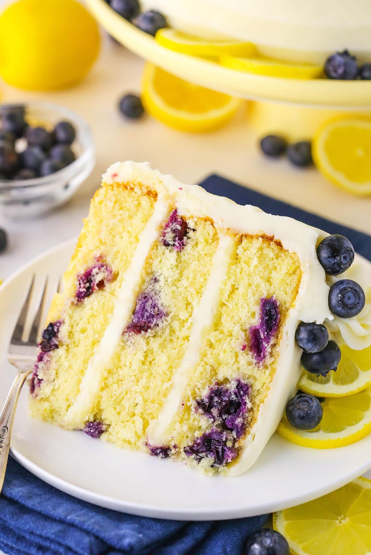 Lemon Blueberry layer Cake instructions