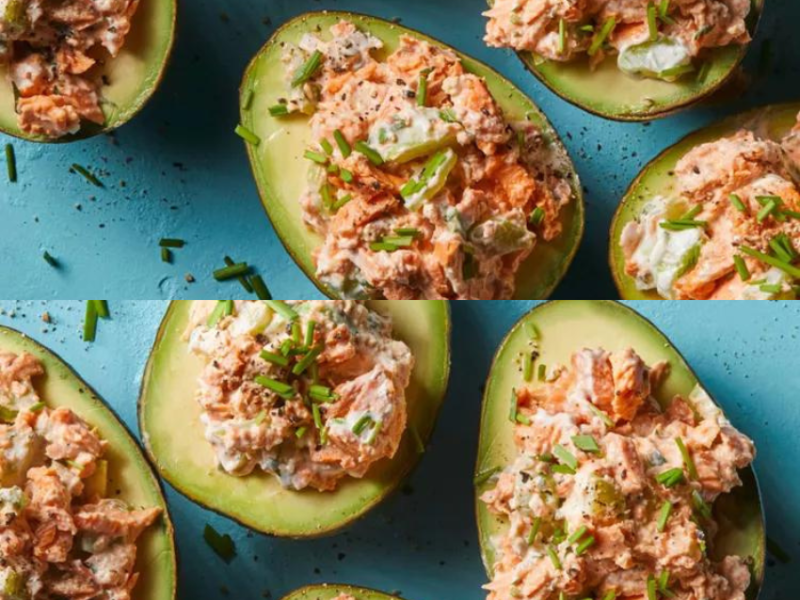 Salmon-Stuffed Avocados